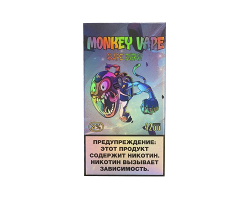 MONKEY VAPE 4200 виноградный энергетик MONKEY VAPE 4200 виноградный энергетик