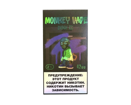 MONKEY VAPE 4200 энергетик лёд MONKEY VAPE 4200 энергетик лёд