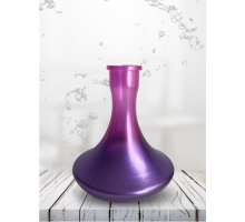 Колба стеклянная Крафт со швом Розово-фиолетовый Металлик