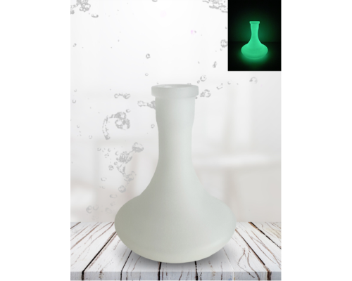 Колба стеклянная Крафт со швом Светящаяся зелёная