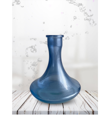 Колба Vessel Glass Крафт со швом Металлик голубой